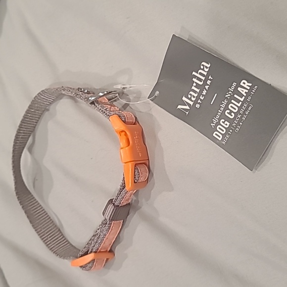 ❤️10/$16 New Martha Stewart adjustable nylon dog collar - Picture 1 of 3
